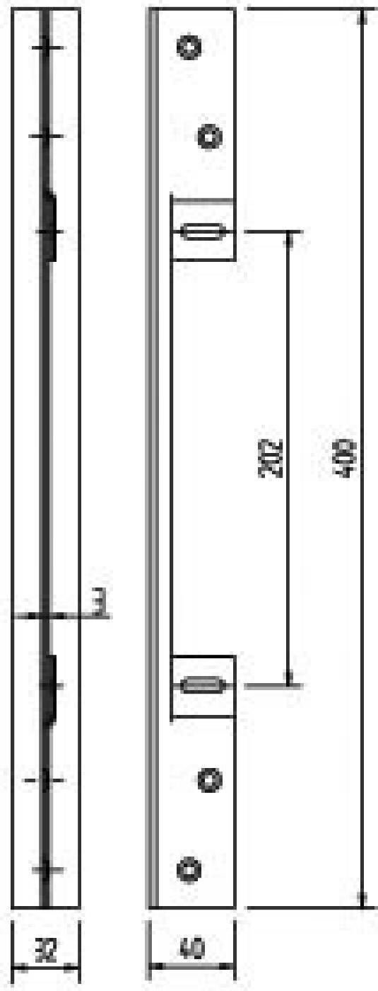 T-JÄRN T-121 ASSA ROSTFRITT STÅL 330MM