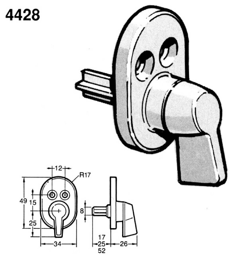 SPÄRRVRED 4428 FIX FÖRKROMAT 52MM