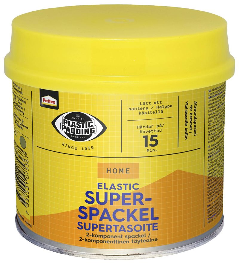 SPACKEL ELASTIC SUPER 180ML PLASTIC PADDING ELASTIC SUPER